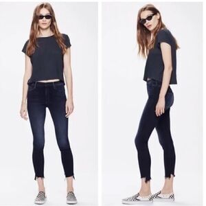 MOTHER Stunner Zip Two Step Ankle Fray Jeans in Last Call size 24